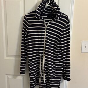 Apt. 9 Navy and White Striped Top